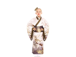 Disfraz de Niña PARTILANDIA Kimono tradicional japonés color pastel (Tam.: 7-9 anos)