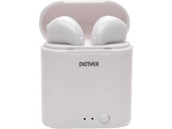 Auriculares Bluetooth True Wireless DENVER Twe-36 (In Ear - Micrófono - Blanco)