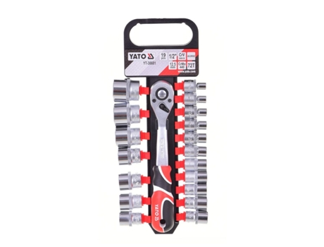 Juego de llaves de vaso YATO YT-38681 1/2" 19 piezas