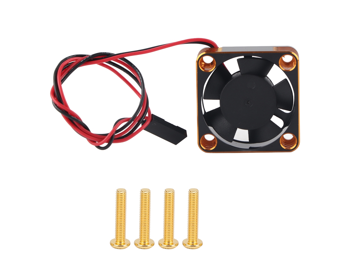 Ventilador de refrigeración de aluminio de 30x30 mm y 28000 rpm con motor RC540 Gold.