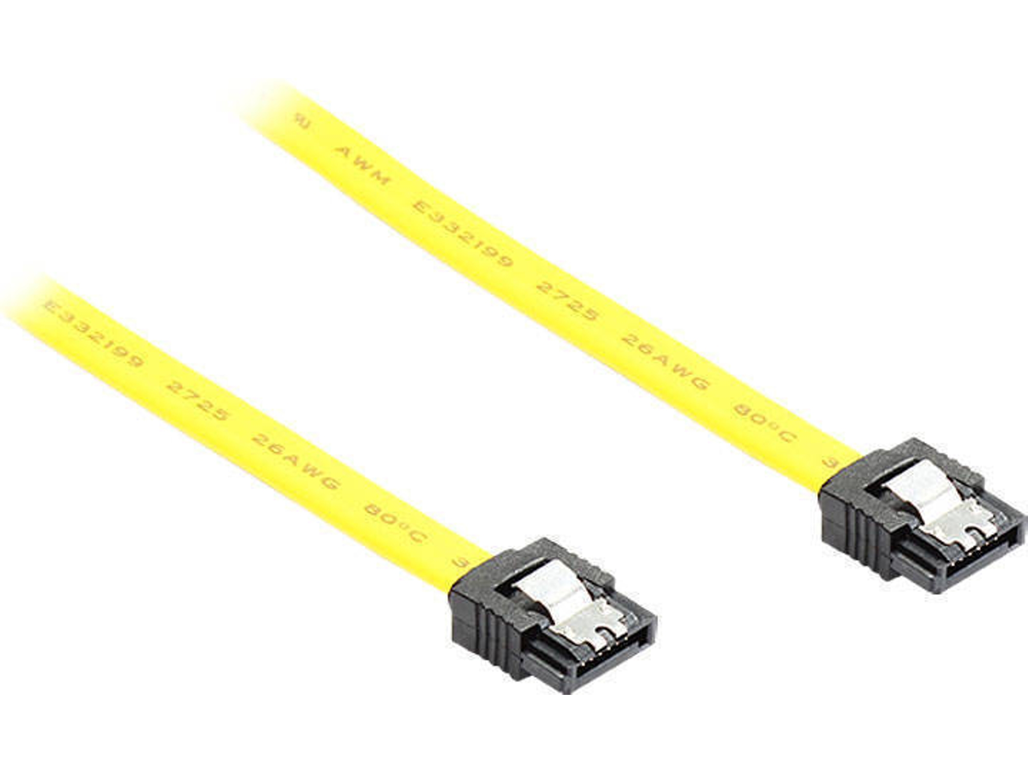 Cable SATA ALCASA (SATA - 50 cm - Amarillo)