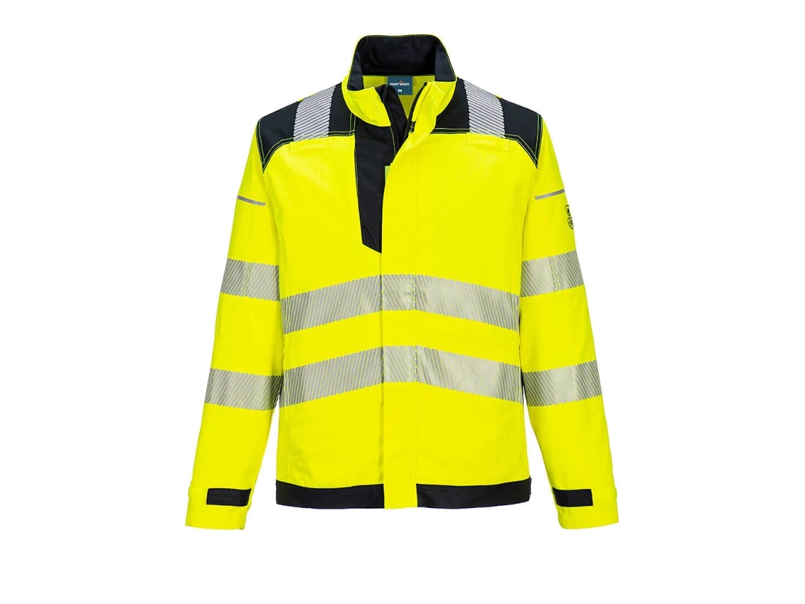 Chaqueta de trabajo de alta visibilidad Pw3 Fr Modaflame / Amarillo Negro / S Portwest