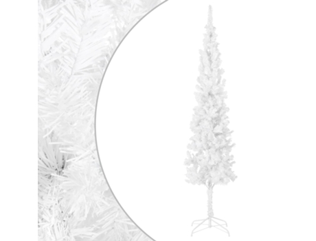 MAISON EXCLUSIVE - Árbol de Navidad delgado blanco 210 cm