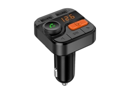 Transmissor Fm Bluetooth Yizhood Bt82d Redução Ruído Hi-fi Negro