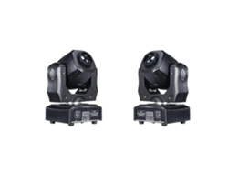Foco móvil, 7 gobos, control DMX512, 2 luces, enchufe UE, OEM