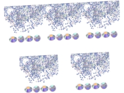 14400 Piezas De Diamantes De Imitación De Vidrio Planos Para Manualidades, Decoraciones Y Apliques Termoadhesivos Para Ropa.