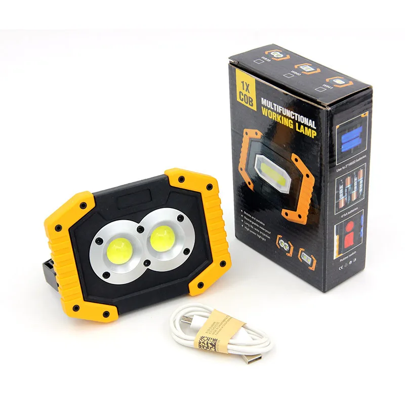 Foco Reflector Portátil Multifuncional Recargable Por Usb - Luz De Trabajo Led - Emergencia