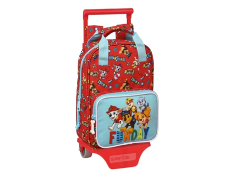Mochila de La Escuela Con Ruedas La Patrulla de La Paw Fundan Light Blue 20 x 28 x 8 cm