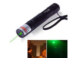 Puntero láser verde de 532 nm y 0,5 mw con foco ajustable y rayo láser visible