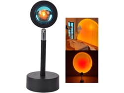 Proyector Led De Puesta De Sol, Luz Eterna, Arcoíris Con Halo Rojo
