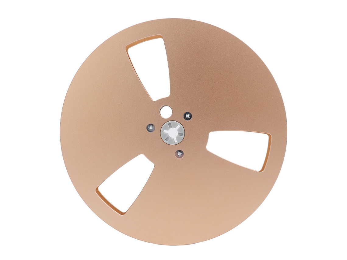 Carrete De Cinta Vacío De 7 Pulgadas (1/4"), Aleación De Aluminio, 3 Orificios, Universal Para Grabadora De Cinta Gold Reel.