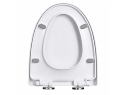 Tapa De Inodoro Polski Pp Blanco 37 X 45 Cm 1 Unidad Cierre Suave Desmontaje Rápido Para Baño Doméstico
