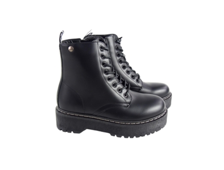 Botines de Mujer ISTERIA Militar Musa Negro (41)