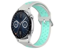 Correa deportiva de silicona perforada y transpirable para Huawei Watch GT3 de 42 mm y 20 mm.