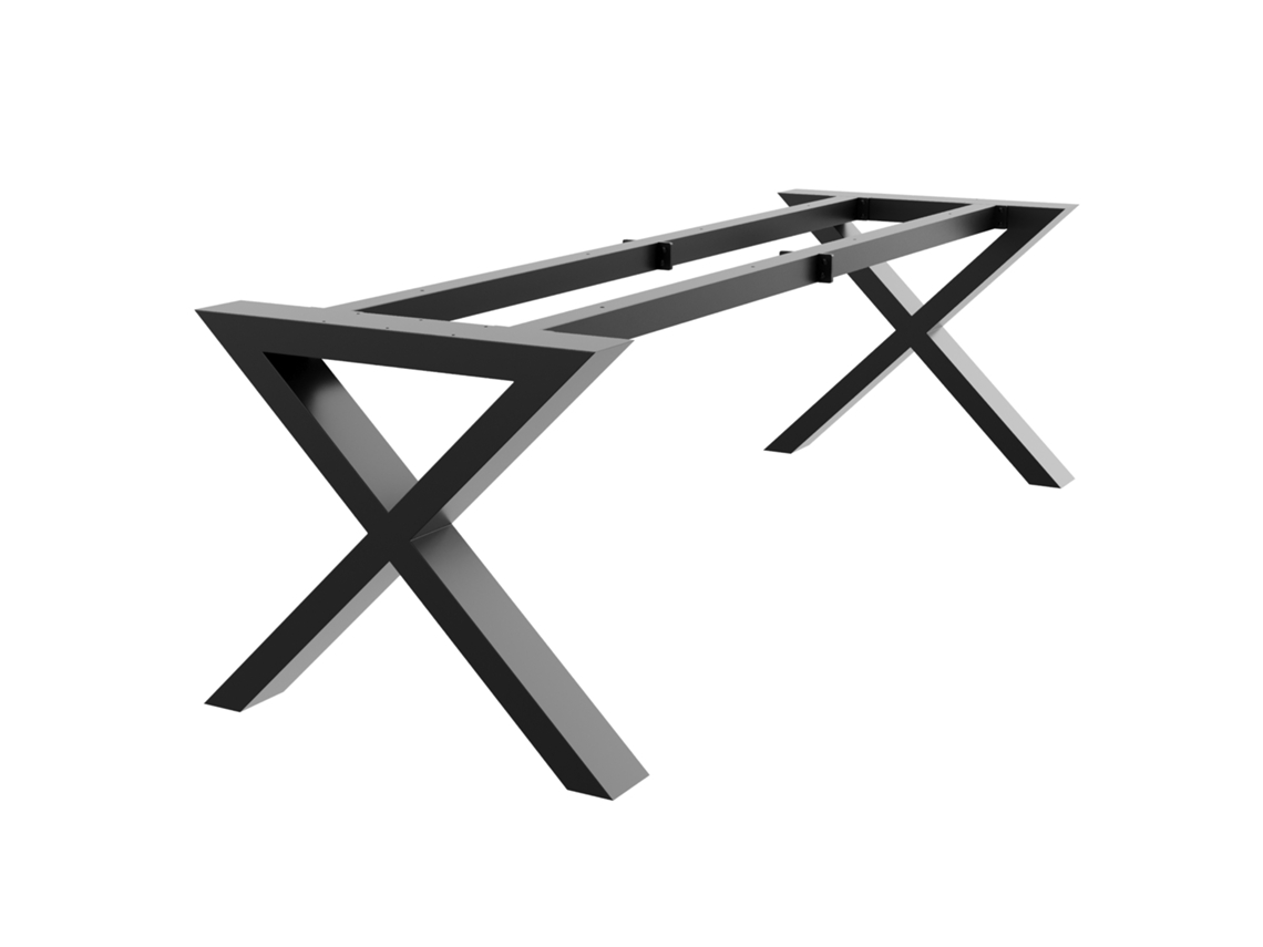 Patas de Mesa METALOPRO Belaga Extreme X de Acero Recubrimiento En Polvo Diseño Industrial Robusto 72X85X260Cm