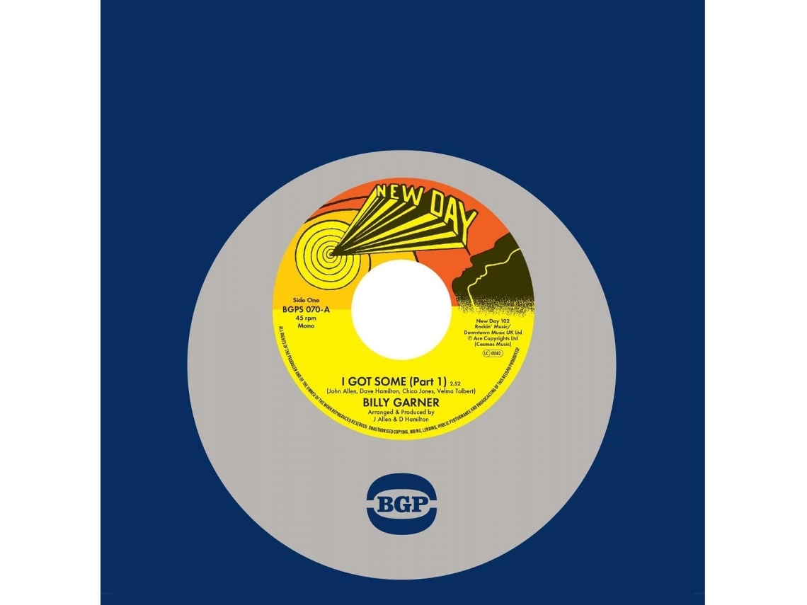 BILLY GARNER - I Got Some (Part 1) / I Got Some (Part 2) 7VINILO 45RPM