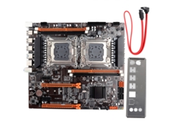 Placa Base De Escritorio X79 De Doble Socket Con 2x Usb3.0/lan Gigabit Y Cable Sata