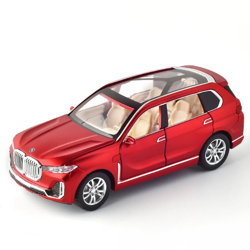 (rojo) Modelo De Coche De Aleación 1:32, Juguete Infantil Con Sonido Y Luz De Fundición Por Inyección