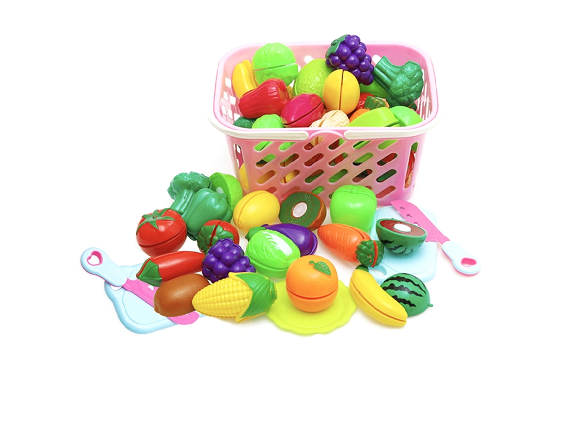 -23pcs Juguetes De Cocina Simulación Diy Frutas Verduras Accesorios Educativos Para Niños