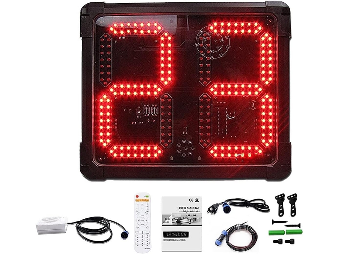 Marcador Digital Led, Baloncesto Electrónico, Led Rojo, Aleación De Aluminio, Water Polo 30