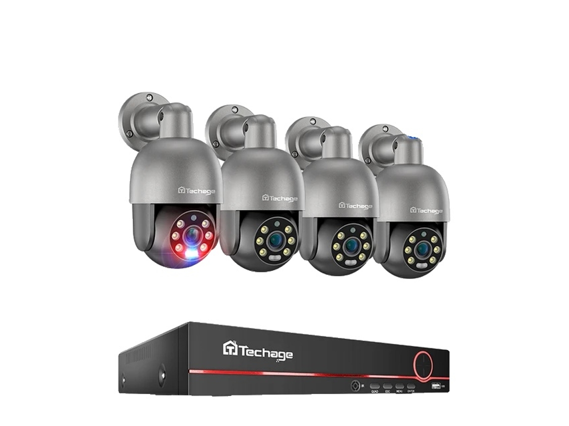 Sistema de cámaras de seguridad IP PoE de 8 canales, detección humana inteligente, audio bidireccional, 1 canal, NVR de 8 canales, 4 cámaras de 8 MP OEM