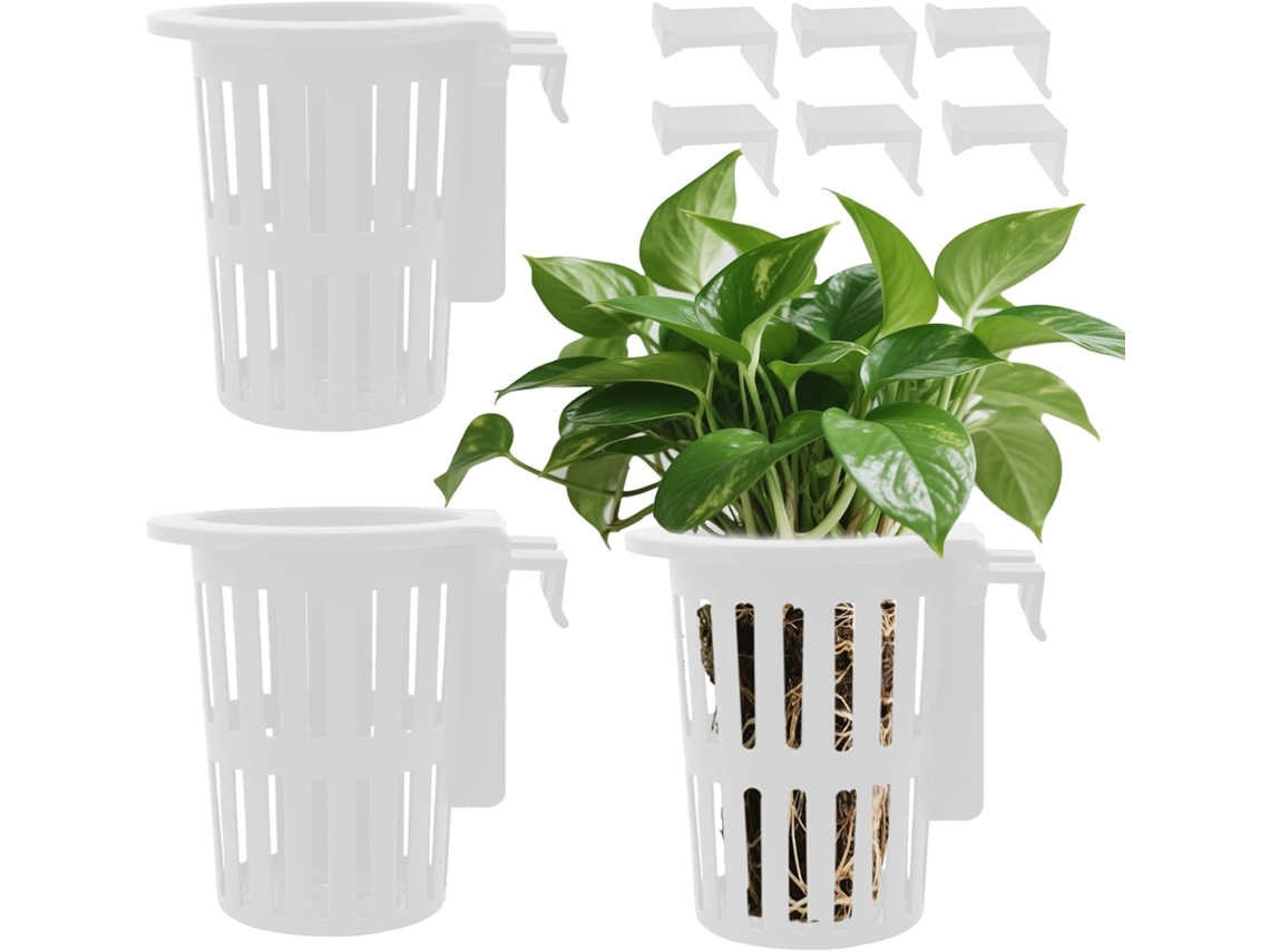 Maceta Para Acuario Con Gancho Y Ventosa, Adornos Acuáticos Para Propagación, Hábitat, Interiores, Jardín, Vivario,