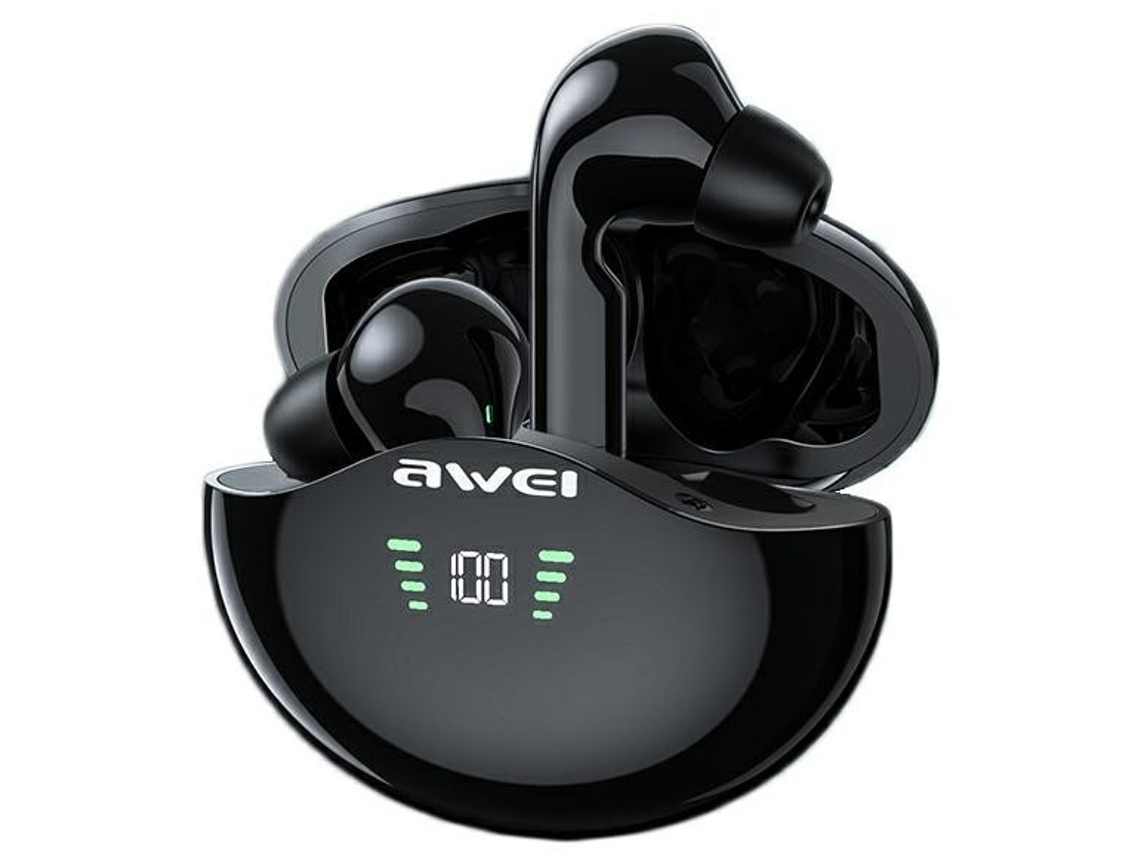 Auriculares Awei T12p Tws Bluetooth 5.1 con estuche de carga