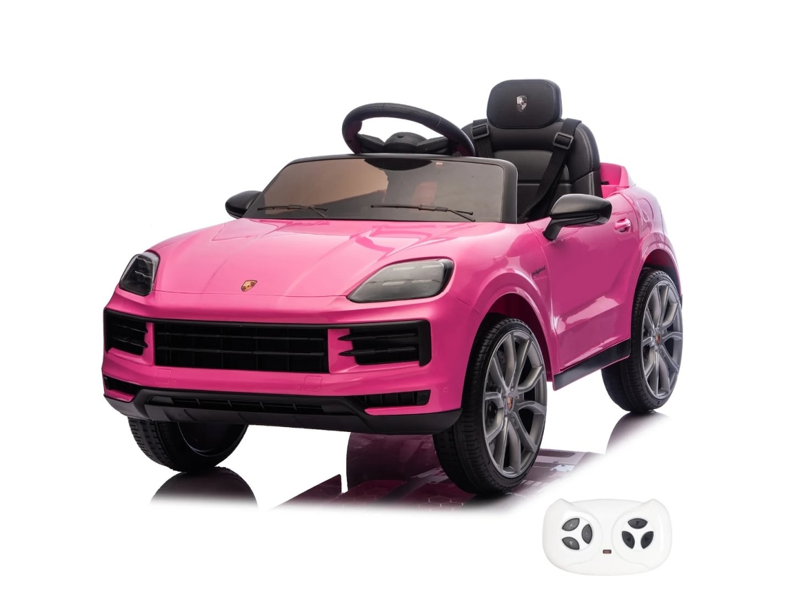 Vehículo Eléctrico Para Niños 12v - Porsche Cayenne - 1 A 5 Años - Rosa