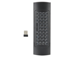 Teclado Sem Fio 2.4g Com Luz De Fundo 6 Eixos Sensor Infravermelho Controle Remoto Duas Faces