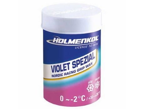 Cera HOLMENKOL Cera Grip Violet Spezial +0°c/-2°c 45 G Roxo