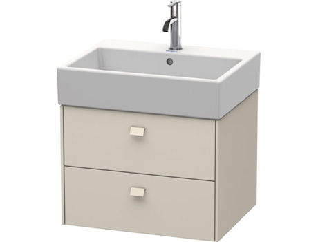 Mueble bajo encimera DURAVIT Brioso 58,4 x 45,9 cm 2 cajones con sifón y delantal para lavabo Vero Air 235060