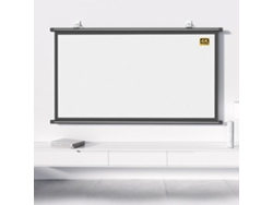 Pantalla De Proyección De 40", 50" Y 60" Para Cine En Casa, Enrollable Manualmente, Para Uso Interior Y