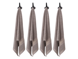 Juego de toallas Kofihety baño secado rápido algodón gris (34x73 cm)