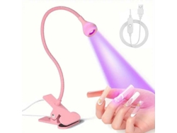 Lámpara de mesa LED UV de 3W, lámpara secadora de uñas UV, para uñas, cuello de cisne flexible, mini gel GOKOCO