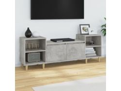 Estantería/Mueble de TV 160X35X55 Cm Derivados de Madera Gris Cemento