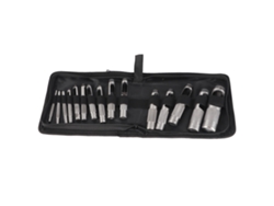 Juego De 15 Perforadoras Manuales De Acero Al Carbono Para Cuero, Para Perforar Cinturones De 3 A 25 Mm. Herramientas De Perforación.