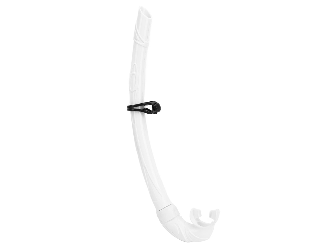 Yncm-tubo De Buceo De Pvc De Fácil Respiración Con Boquilla Cómoda Para Apnea, Color Blanco