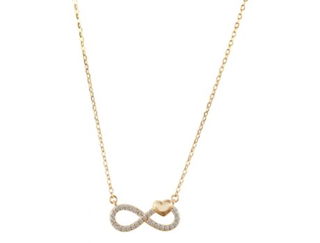 Collar Infinito en Plata de Ley 925 Jihan con Circonias Bañado en Rodio