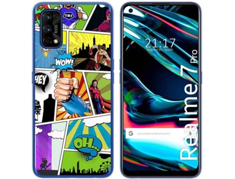 Carcasa Realme 7 Pro TUMUNDOSMARTPHONE Comic Multicolor