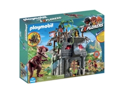 PLAYMOBIL Dinos: Acampada con T-Rex 9429 (Edad Mínima: 4 - 121 Piezas)
