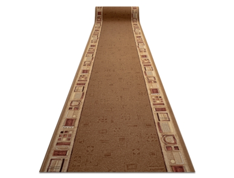 Alfombra de pasillo con refuerzo de goma JENA beige 120cm