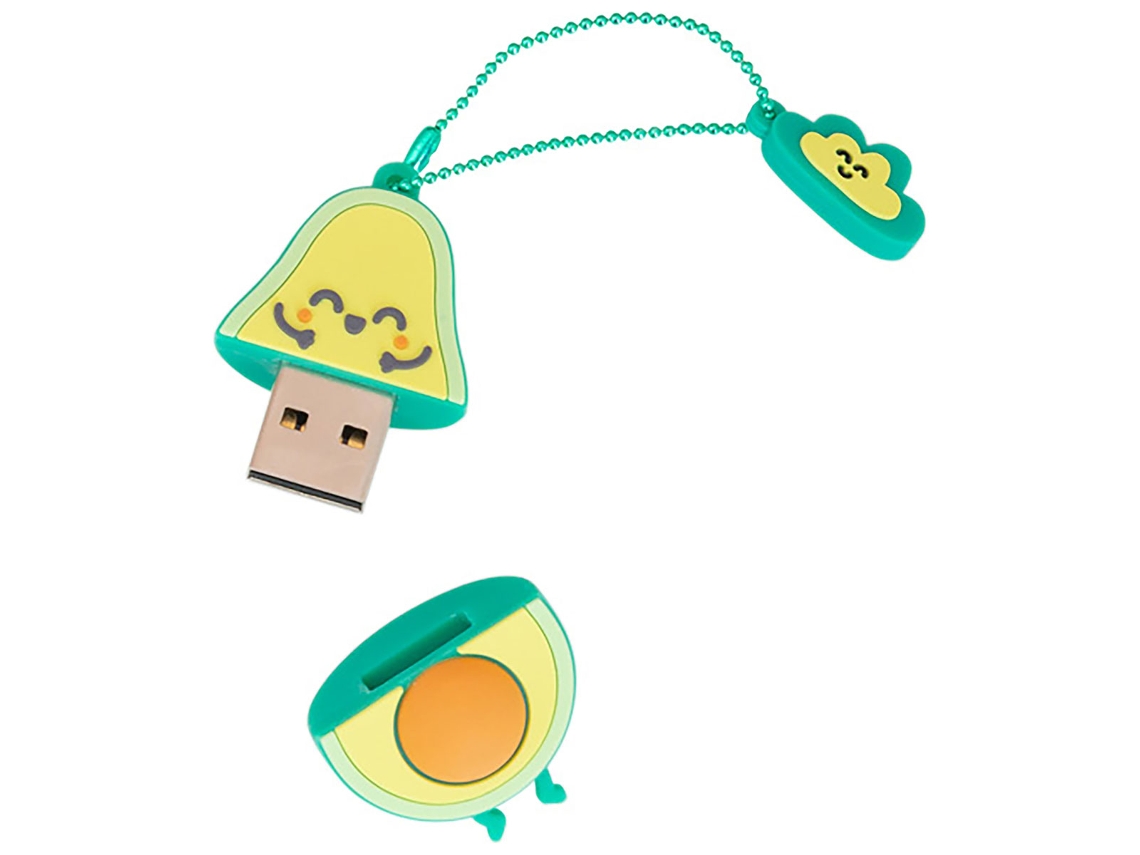 Unidad flash USB 3.2 Wondee de 32 GB con capacidad de 32 GB, llavero rápido con protección, amarillo