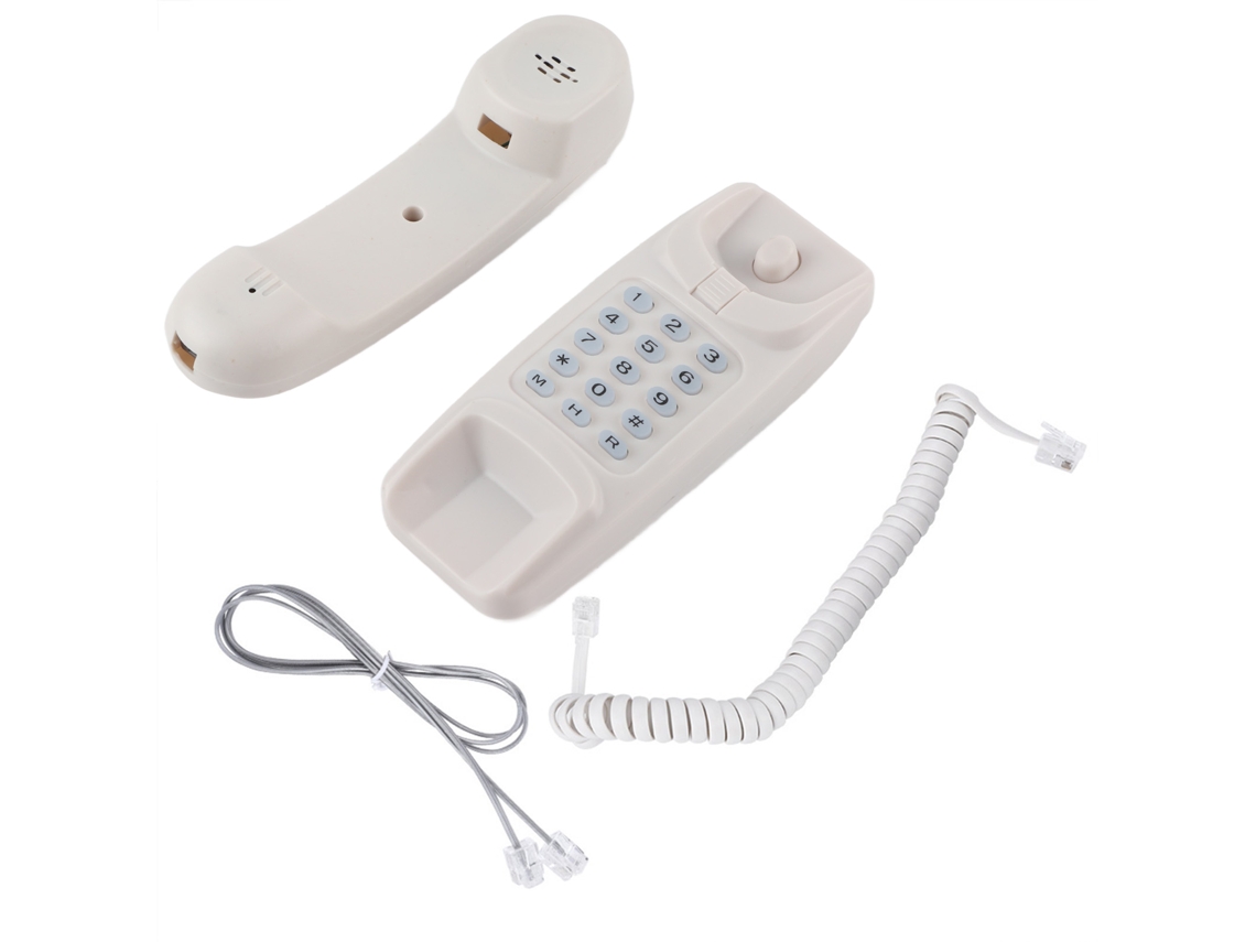 Teléfono fijo de pared sin identificador de llamadas