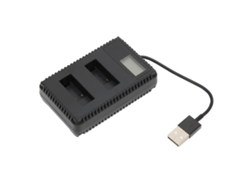 Cargador De Baterías Para Cámara (cargador Dual Con Pantalla Lcd)