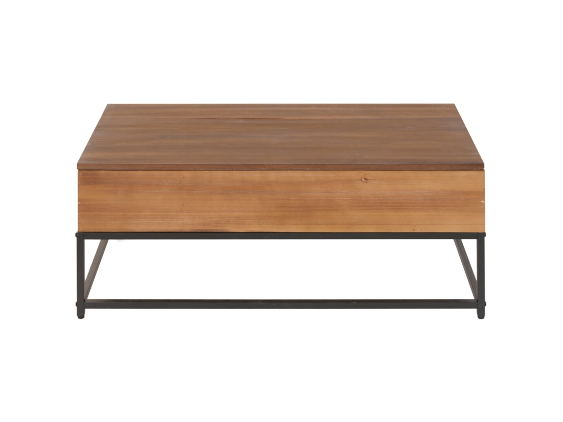 Mesa Centro Plegable Hierro Abeto 100x55x40cm