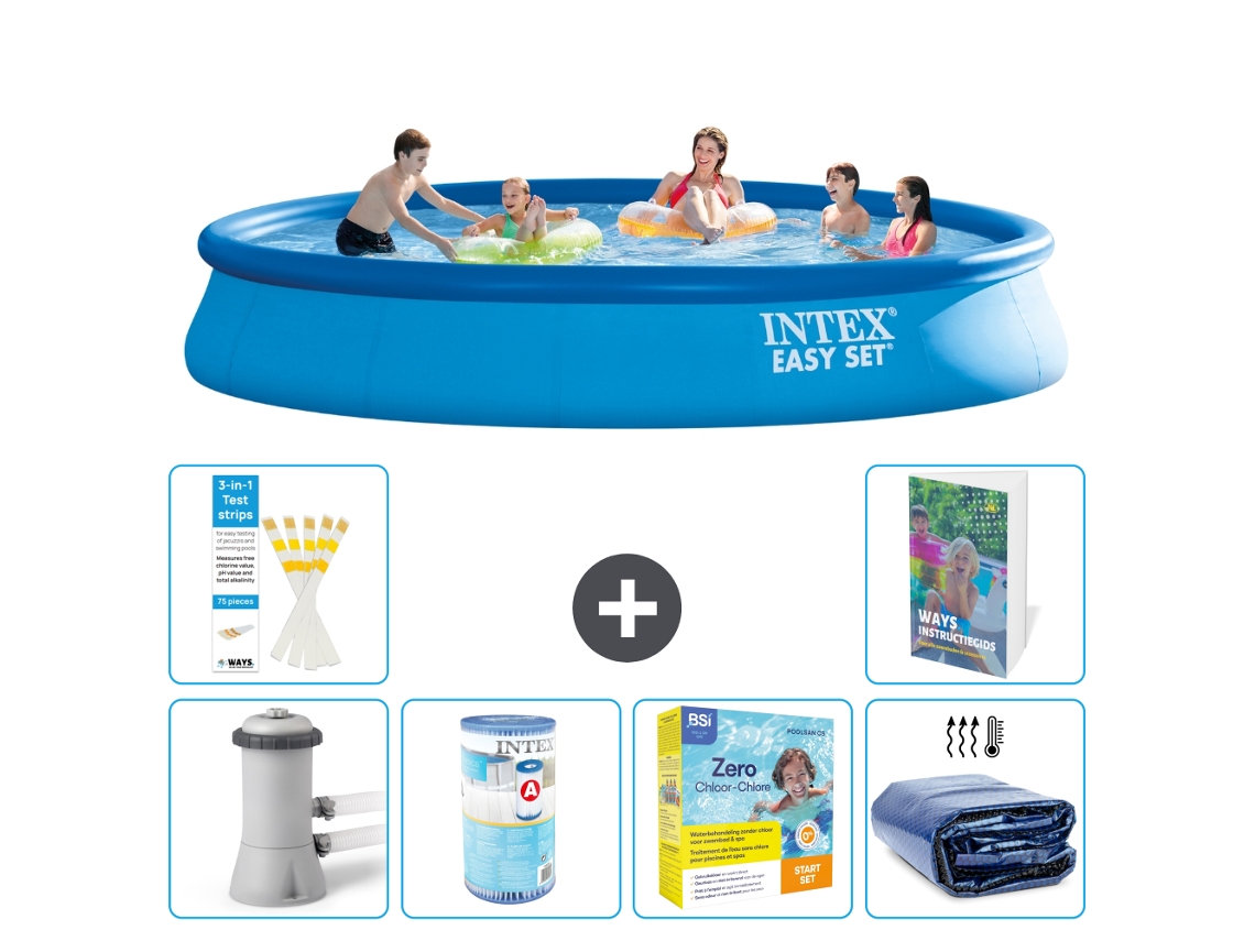 Piscina redonda Intex Easy Set - 457x84 cm - 7 piezas S224