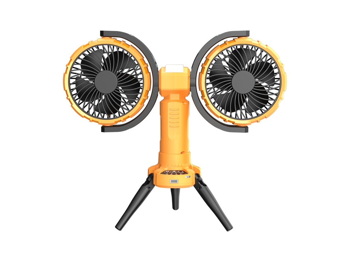 Ventilación para camping con luz LED y batería recargable