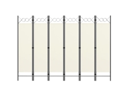Separador LOVELY HOME con 6 Paneles Blanco Nata (240 x 180 cm)