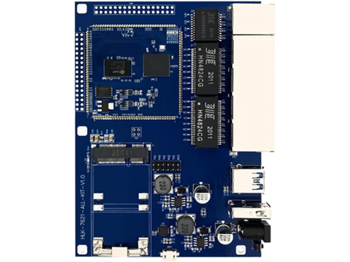 Módulo De Enrutador Sin Gbe Con Chipset Mt7621a Y Kit/tarjeta Hlk-7621