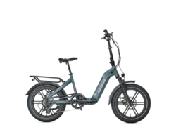 Bicicleta eléctrica todoterreno Romer Pro 20 con neumáticos anchos, motor Bafang de 250 W y batería de 48 V y 15 Ah (Jobobike)